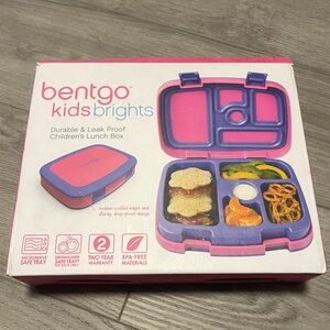 Bentgo Kids Brights Lunch Box Leakproof Durable Childrens in Fuschia Pink Blue